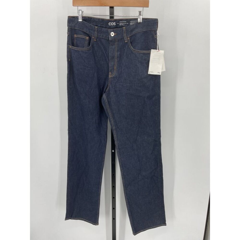 COS Dark Blue Straight-Leg Jeans - Picture 1 of 3